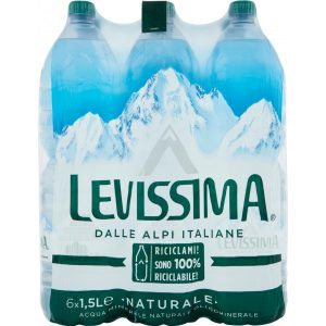 Levissima acqua naturale lt.1,5 x6 (50 cartoni -300 btg)