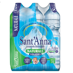 ACQUA SANT'ANNA NATURALE LT 1.5 X 6 BOTTIGLIE (50 cartoni-300 btg)